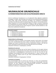 MUSIKALISCHE GRUNDSCHULE - Schule Buttisholz