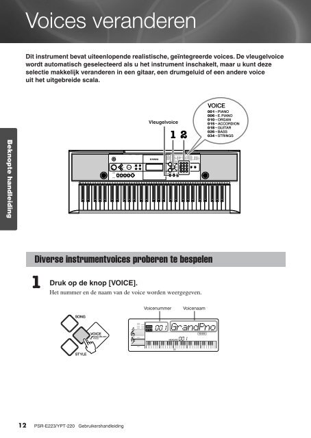 PSR-E223/YPT-220 Owner's Manual - Thomann