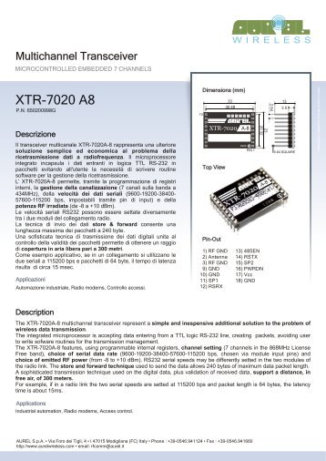 XTR-7020 A8 - Moduli Wireless