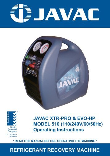 XTR Pro Manual - Javac