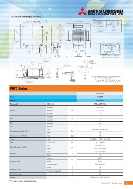 series High Performance Air-Conditioning - Mitsubishi Heavy ...