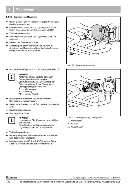 Diagnose 8 - Buderus Ersatzteile für Heizungsanlagen