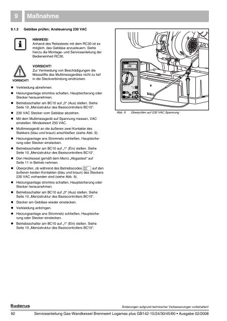 Diagnose 8 - Buderus Ersatzteile für Heizungsanlagen