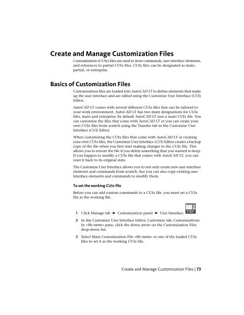 Customization Guide (.pdf) - Documentation & Online Help - Autodesk