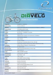 Pedelec Estora Comfort - DIA-VELO