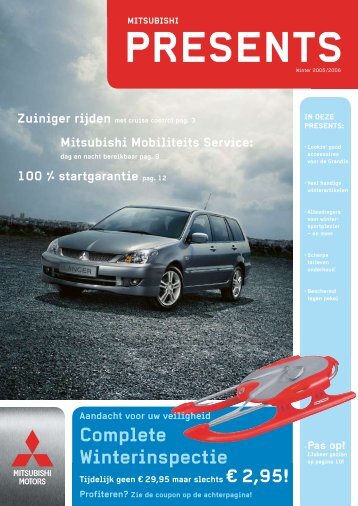 Complete Winterinspectie - Mitsubishi Motors Netherlands