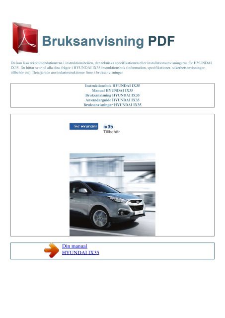Manual Hyundai Ix35 Espaol