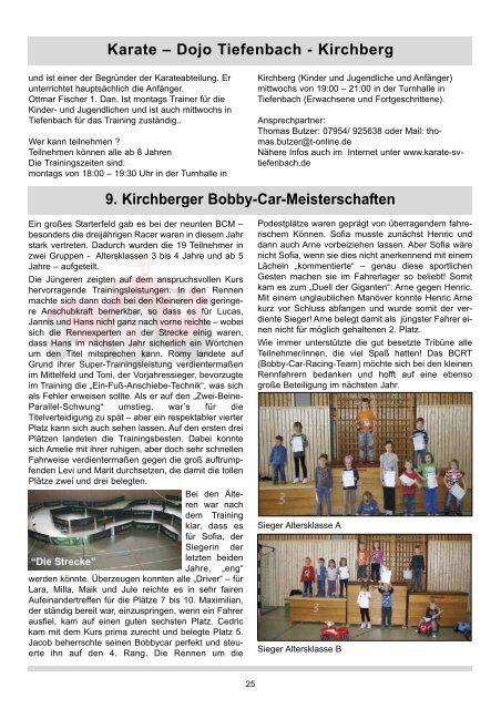 Vereinszeitung 2012 - TSG Kirchberg/Jagst