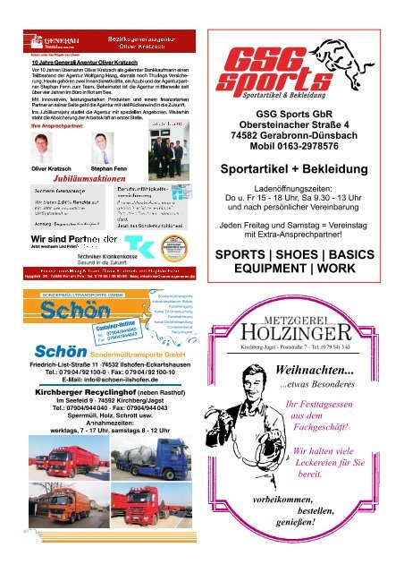 Vereinszeitung 2012 - TSG Kirchberg/Jagst