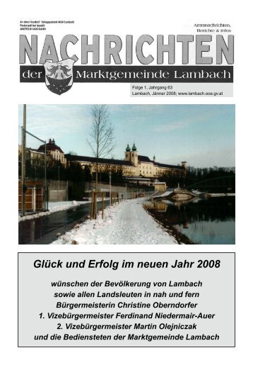 Glück und Erfolg im neuen Jahr 2008 - Lambach - Land ...