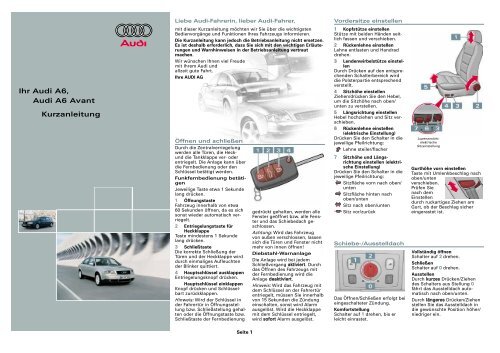 Audi A6 Bedienungsanleitung Download