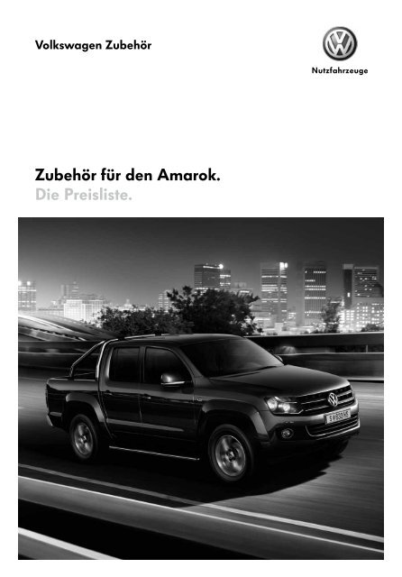 VW Amarok Preisliste Österreich Stand Jänner 2011 - Volkswagen ...