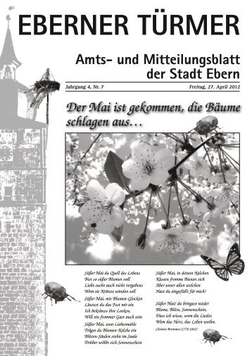 EBERNER TÜRMER Amts- und Mitteilungsblatt der ... - Ebern aktuell