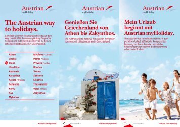 Austrian myHoliday Folder