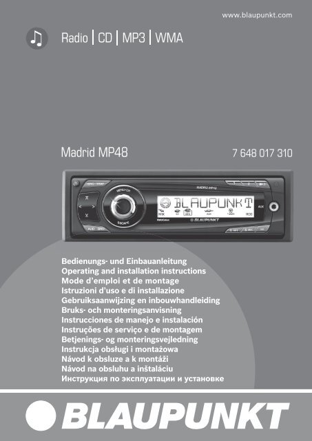 Radio CD MP3 WMA Madrid MP48 - Blaupunkt