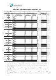 aircraft – fstd configuration difference list - Luftfartstilsynet