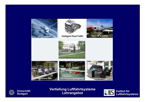 Universität Stuttgart Vertiefung Luftfahrtsysteme Lehrangebot SS12