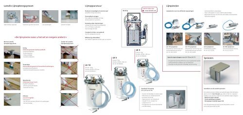 Lamello Lijmopbrengsysteem «De lijm precies waar u het wil en ...