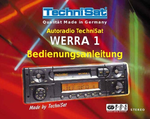 Qualität Made in Germany Autoradio TechniSat WERRA 1 ... - Thiecom
