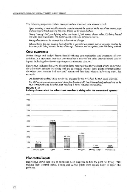 Advanced Technology Aircraft Safety Survey Report - Australian ...