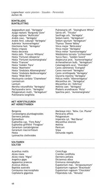 PDF catalogus - Vaste planten kwekerij Lageschaar