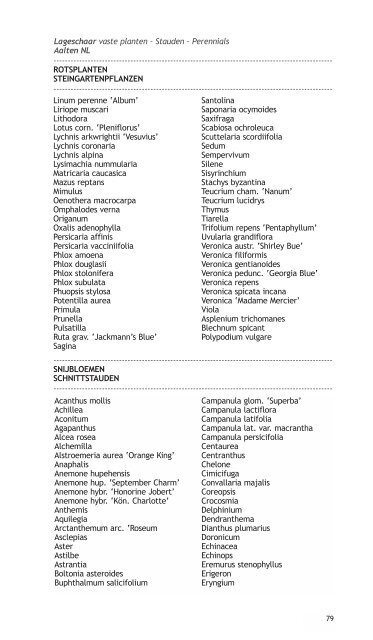 PDF catalogus - Vaste planten kwekerij Lageschaar