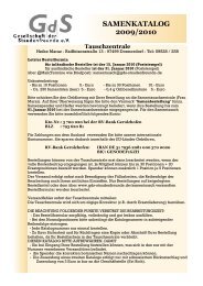 samenkatalog 2009/2010 - Gesellschaft der Staudenfreunde