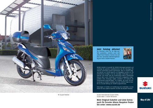 Zubehörkatalog Scooter - Suzuki