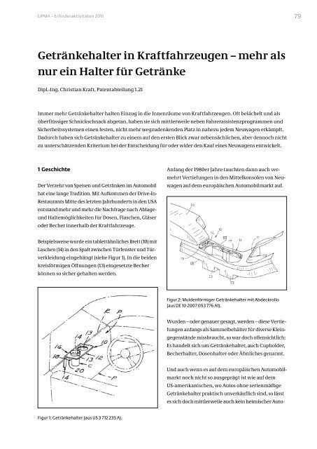 Erfinderaktivitäten 2011 - DPMA