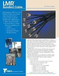 LMR Bundled Cable Specifications - Revolabs