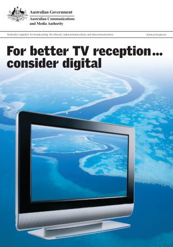 For better TV reception... consider digital - ACMA