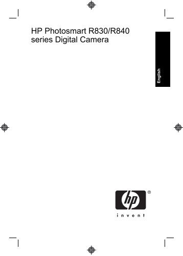 HP Photosmart R830/R840 series Digital Camera
