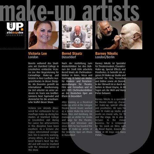 UP - make-up artist design show