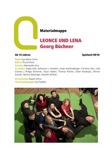 LEONCE UND LENA Georg Büchner - Landestheater ...