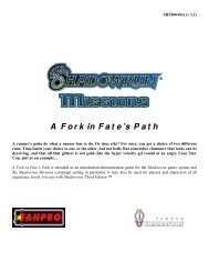 A Fork in Fate's Path - Shadowrun