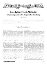 Das Königreich Almada: Ergänzungen zur DSA ...