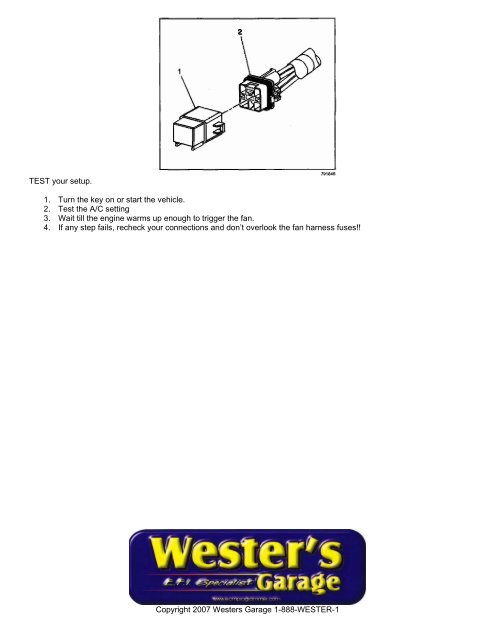 DUAL FAN WIRING HARNESS Kit (FAN PRO) - Wester's Garage