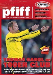 PFIFF Ausgabe Nr. 2 - 2012 - Schiri.at