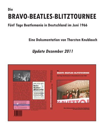 Die BRAVO-BEATLES-BLITZTOURNEE Fünf Tage Beatlemania in ...