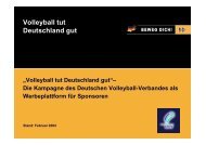 Volleyball tut Deutschland gut Sponsoring-Pakete