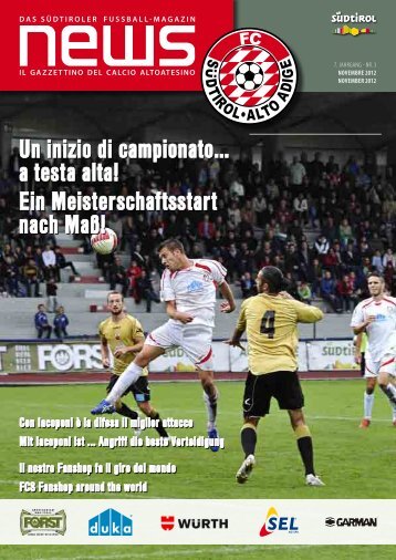 Novembre 2012 - FC Südtirol - Alto Adige