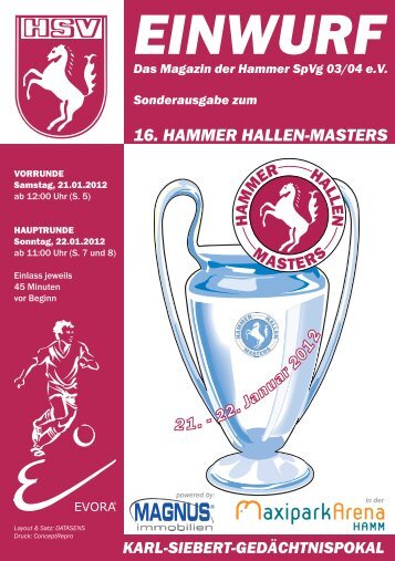 16. Hammer Hallen-Masters - Zur HSV-Homepage