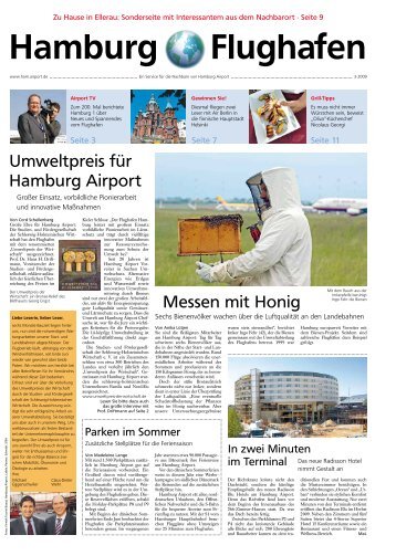 Messen mit Honig Umweltpreis für Hamburg Airport