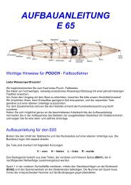 AUFBAUANLEITUNG E 65 - Poucher Boote GmbH