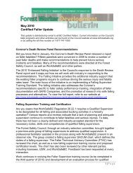 May 2010 Certified Faller Update - BC Forest Safety Council