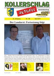 Der Landarzt: Fortsetzung folgt - Marktgemeinde Kollerschlag