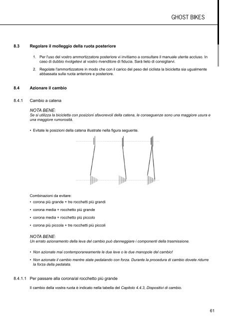 Manuale d'istruzioni - Ghost Bikes