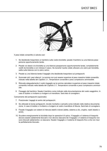 Manuale d'istruzioni - Ghost Bikes