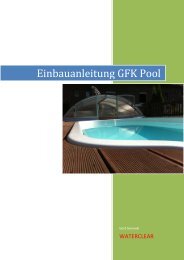 Einbauanleitung GFK Pool