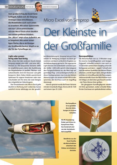 Datenblatt Segelflug - Simprop